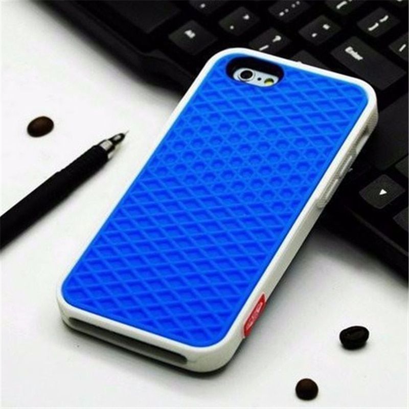 Waffle Sport Shoe Sole Texture Silicone Case for IPhone 12 13 Pro Max XS XR X 8 7 Plus SE 2020 IPone Mini Back-Vans-case Cover