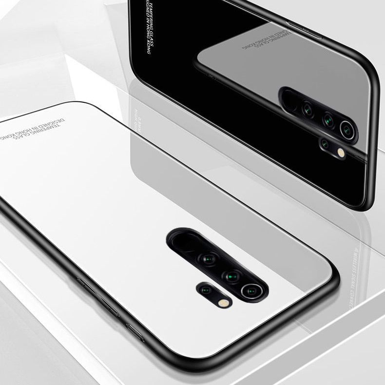 for Xiaomi Redmi Note 8 Pro/Note 8 Case Luxury Hard Tempered Glass Protective Back Cover Case for Xiaomi Redmi Note 8 Pro/Note 8 Full Cover Phone Shell