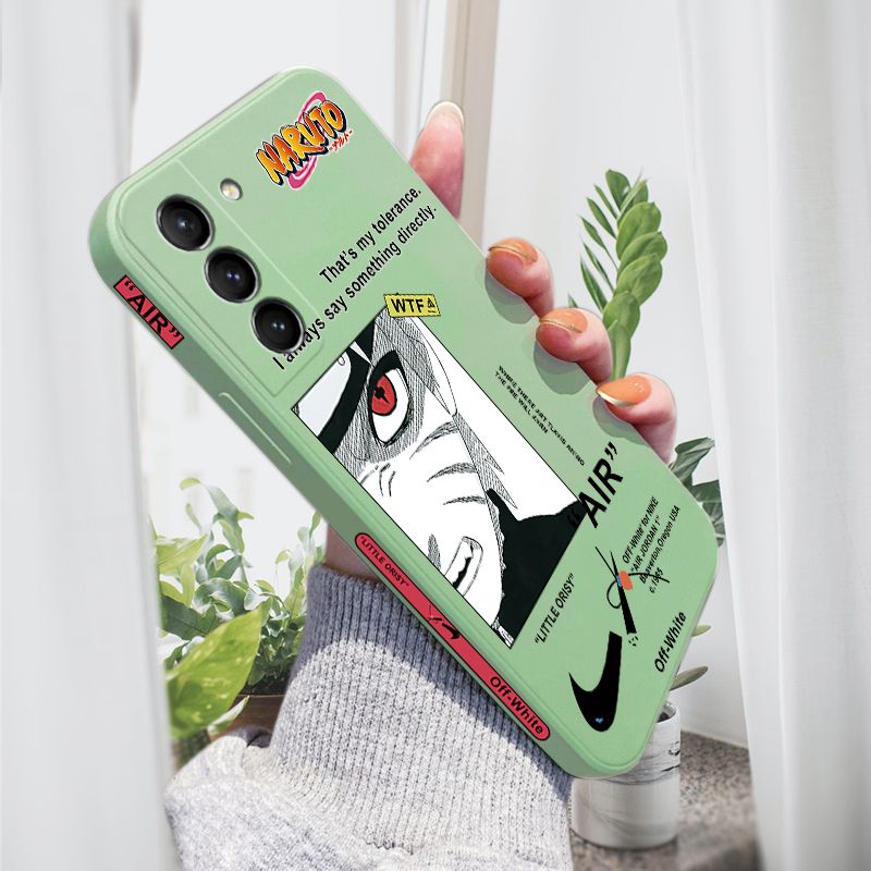 AMORVOR for Samsung Galaxy S21 Plus 5G Back Cover Anime Uzumaki Naruto Side design Soft Case Liquid Silicone Phone Cases