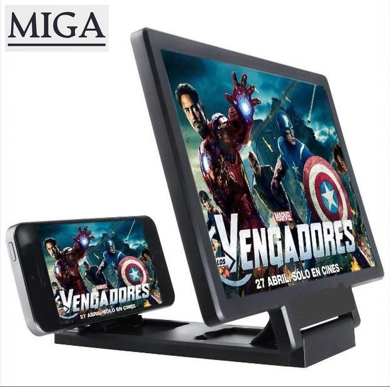 Phone Screen Magnifier Phone Projector Enlarged Amplifier Mobile Bracket Holder 3D HD Movie Video Stand