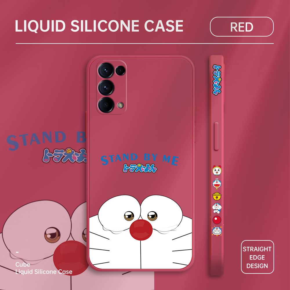 ZeroQiQi for OPPO Reno 5 5G Case Cartoon Weeping Cat Phone Cover Soft Full Lens Protection Casing Ultra Thin Soft Liquid Silicone Phone Cases