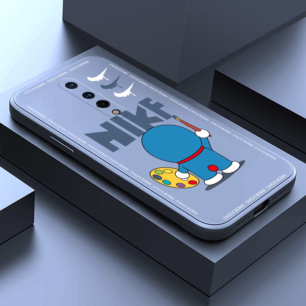 Hontinga for OnePlus 8 Case Fashion Cat Phone Case Phone Case Soft Square Edge Silicone Cases Full Lens Cover Shockproof Protection Cover