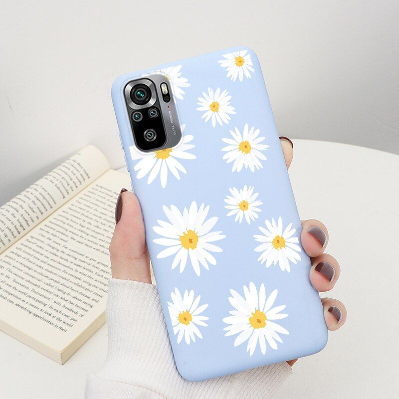 Flower Dinosaur Coque For Xiaomi Redmi Note 10s 10 Case 6.43\" Cover For Xiaomi Redmi Note 10 10 S note10s Soft Silicone Case Bag