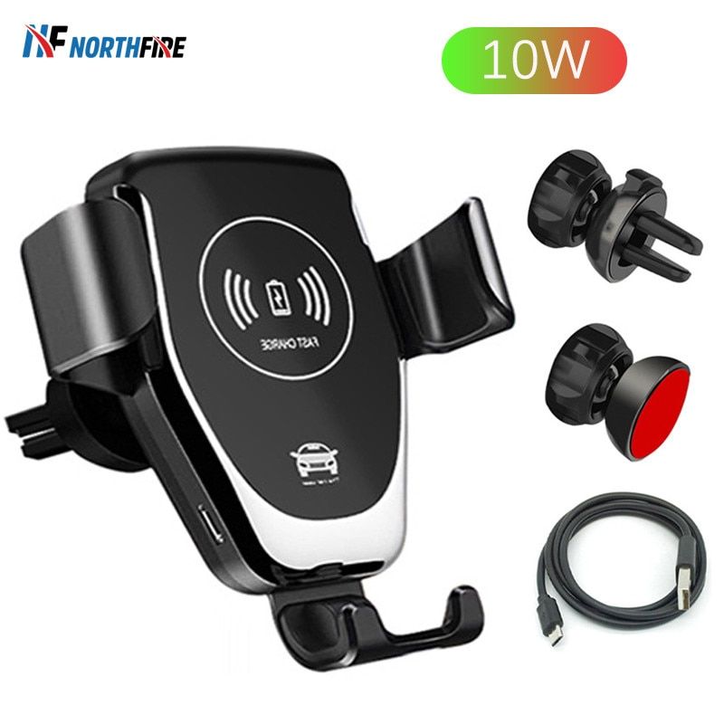 NORTHFIRE Car Qi Wireless Charger For iPhone 11/11 Pro Max X/XS Max XR Car Phone Holder Fast Wirless Charging Air Vent Mount