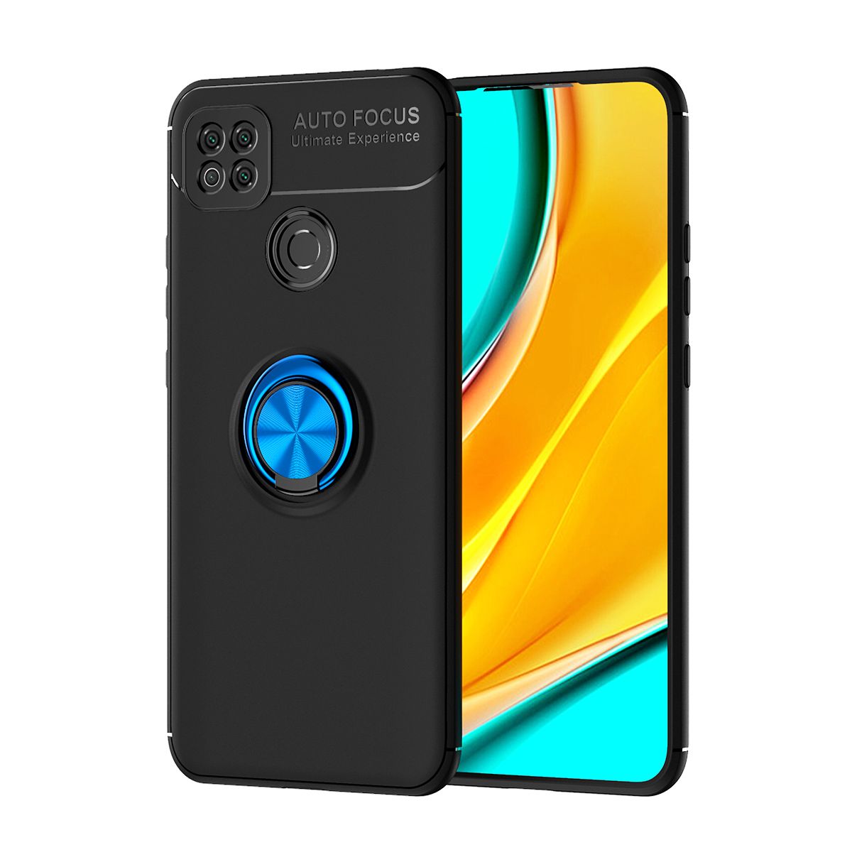Shockproof Case For Xiaomi Redmi 9C Phone Case Ring Stand Phone Back Cover
