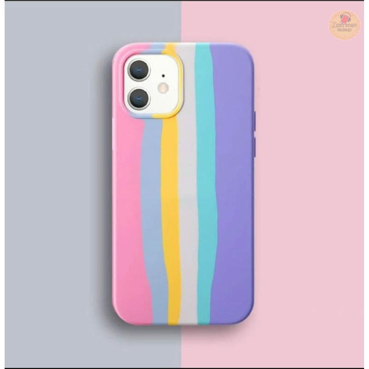 Official Rainbow Silicone Case for  i-Phone 13 13 pro 13 pro max Brand with Logo Phone Cover Official