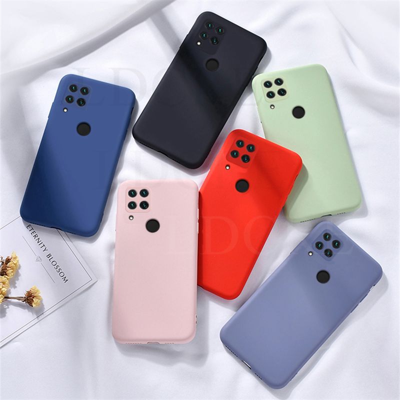 For Realme C12 / REALME NARZO 20 luxury silicon protect Back Cover soft case