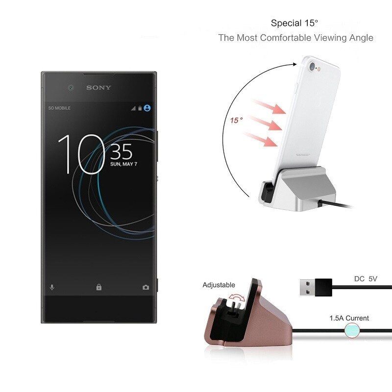 For Sony Charger Dock Docking Station For Sony Xperia XA XA1 XA2 Ultra XZ XZs XZ2 XZ1 Compact Charger Charging Station Dock Base