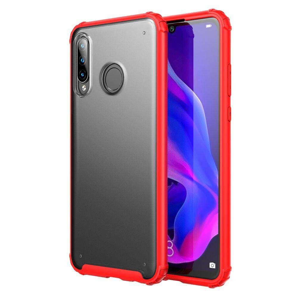 For Huawei P30 Lite Soft TPU + Sturdy PC Translucent Matte Drop-proof Case
