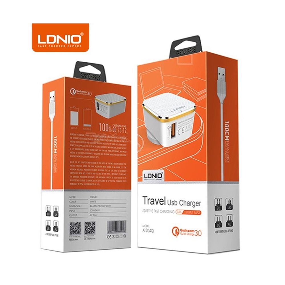 LDNIO Fast Wall Charger 18w Type C/B