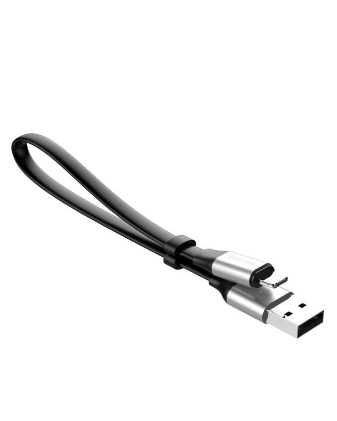 2 in 1 Portable TPE Charging Dual USB Data Cable - Silver