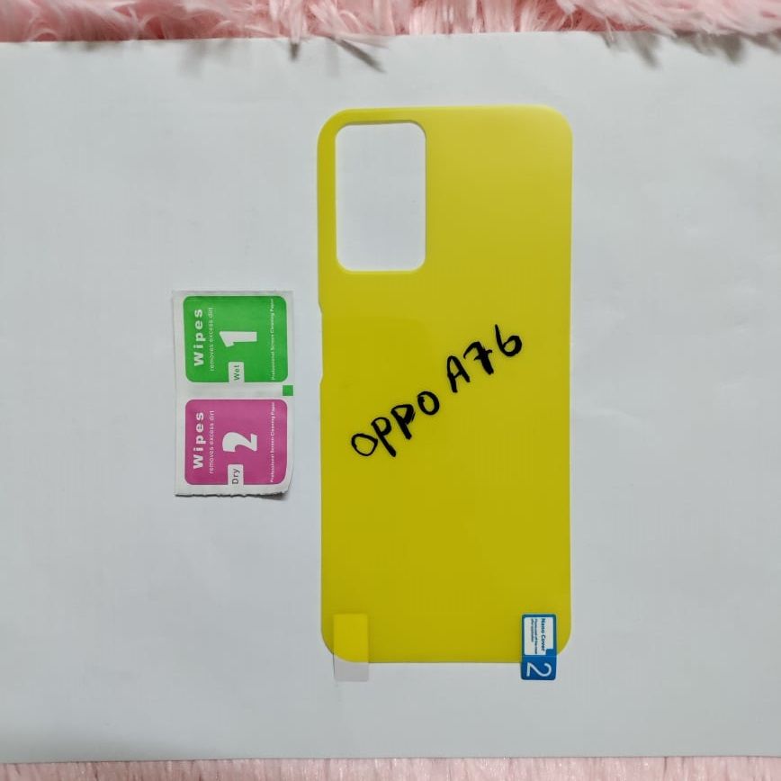 Oppo A76 Premium Quality Hydrogel Flim Transparent Back Poly