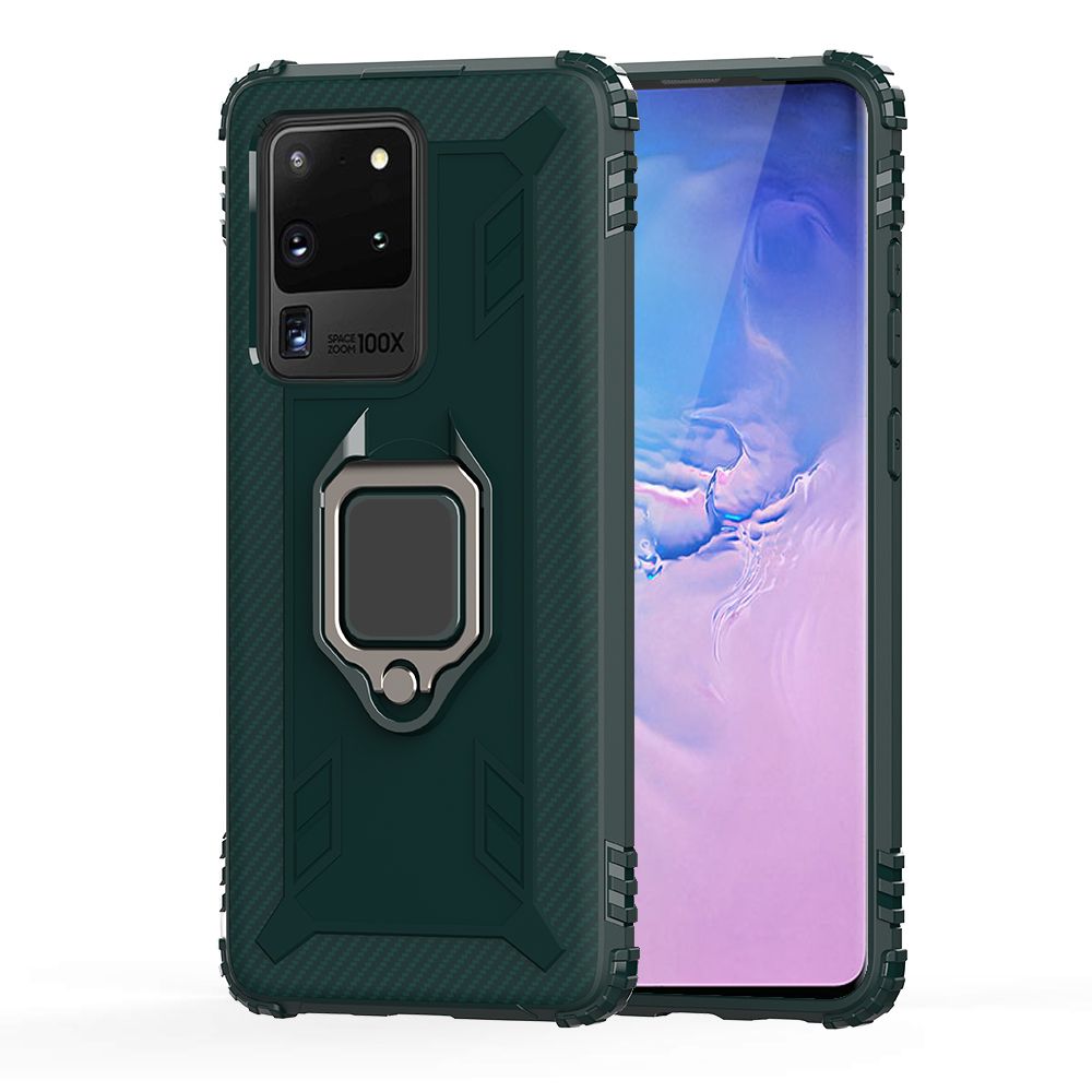 For Samsung Galaxy S20 Armored Carbon Fiber Lord of the Rings Anti Fall Protection Case is Suitable