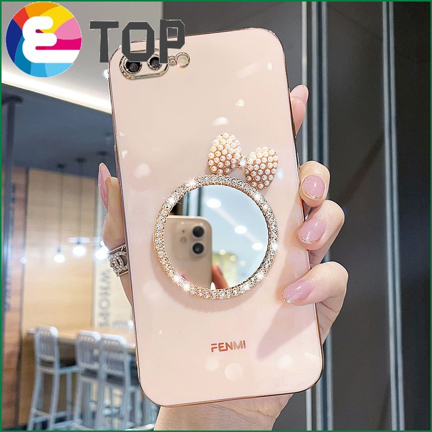 Suitable for Apple 7/8 mobile phone shell iphone7plus silicone all-inclusive lens ins wind 8plus bow tide brand