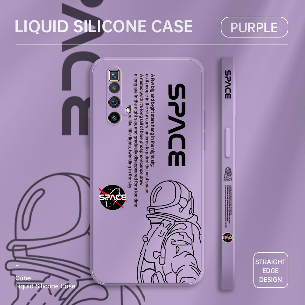 ZeroQiQi for Realme X3 SuperZoom Case Planet Astronaut Phone Cover Soft Full Lens Protection Casing Ultra Thin Soft Liquid Silicone Phone Cases