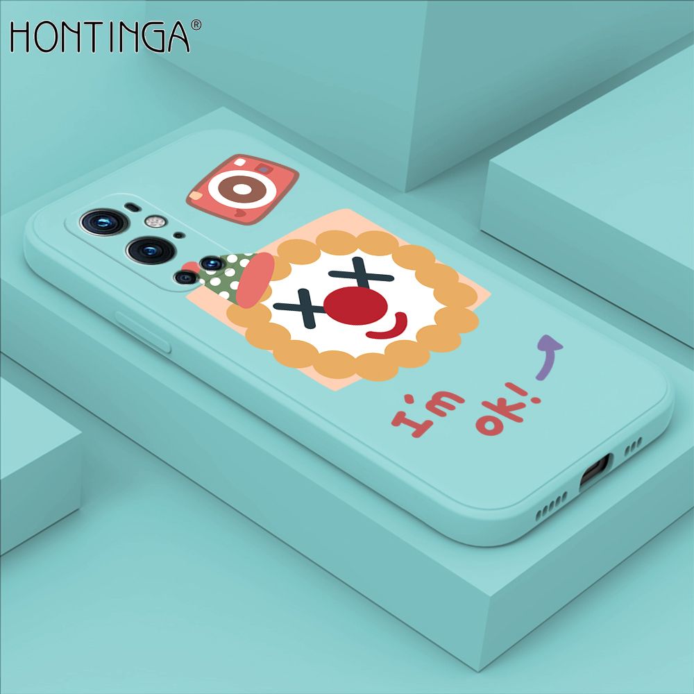 Hontinga for OnePlus 9 Pro Case New Cartoon Joker Phone Case Phone Case Soft Square Edge Silicone Cases Full Lens Cover Shockproof Protection Cover
