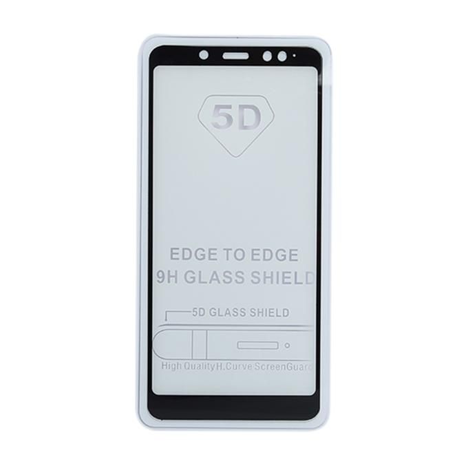5D 9H Tempered Glass Screen Protector for Xiaomi Redmi Note 5 Pro -Black