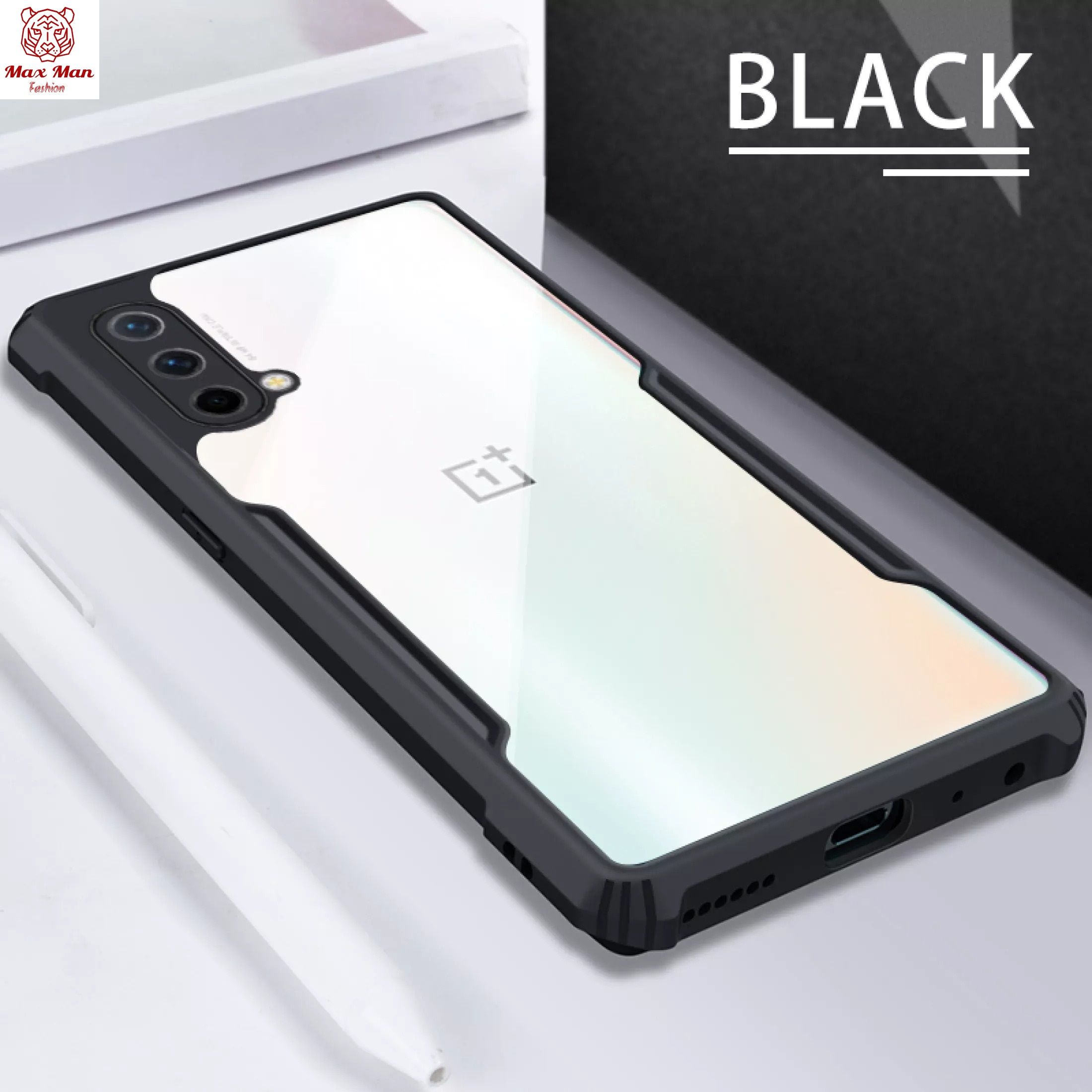 OnePlus Nord CE 5G / 1+ Nord CE 5G -  Casing Edge Reinforced Shockproof Cushion Back Clear Hybrid Transparent Hard Cover Phone Case