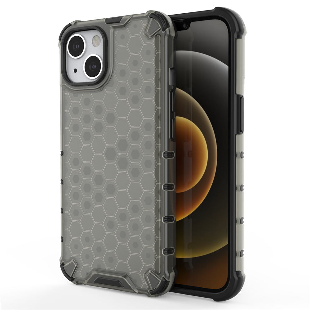 Honeycomb Airbag Shockproof Case For Apple iPhone 13 Hybrid TPU PC Transparent Armor cover
