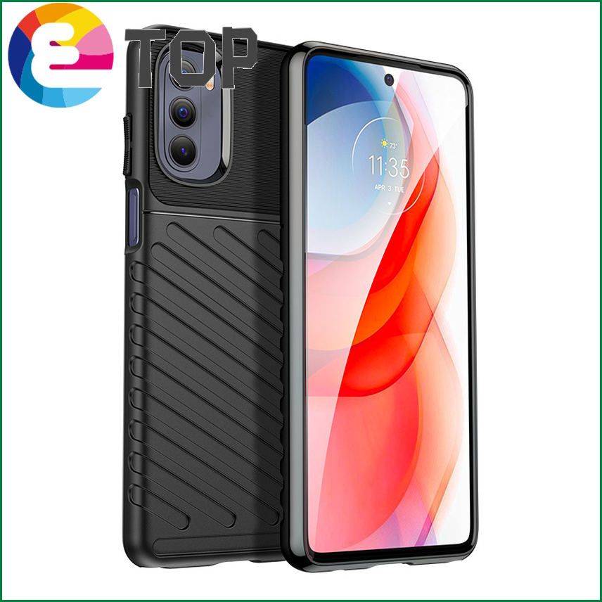 【ETOP】slim Full-Body Protective cover Anti-scratch Shock-Absorption Flexible TPU Rubber Case for LG Q92 5G