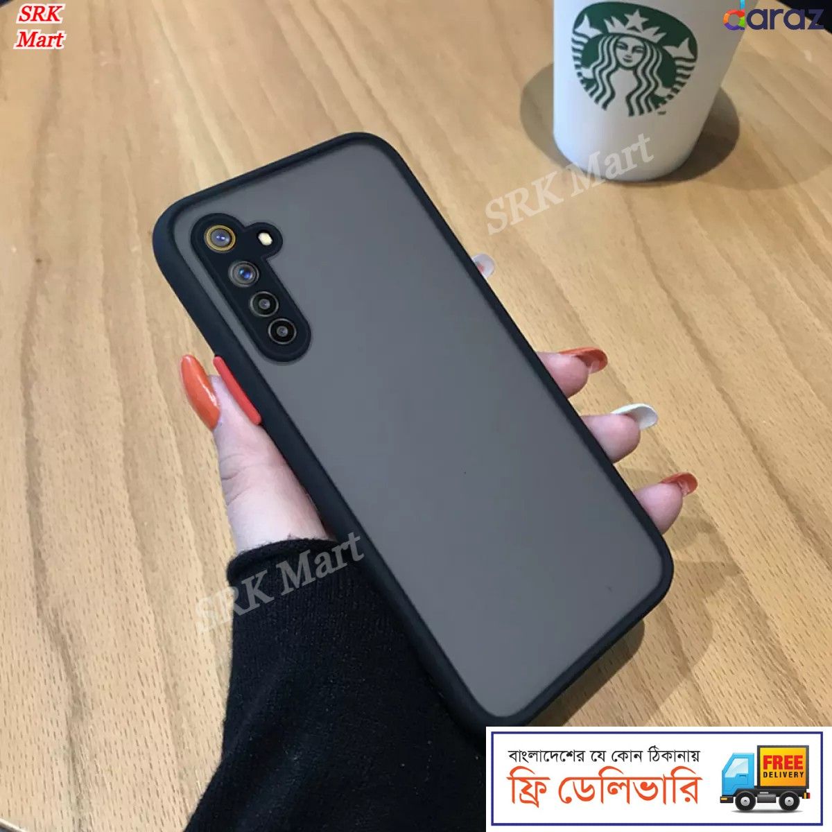 Realme 6 Pro - l SRK Mart Bumper cover Frosted Shockproof Protection Casing Hard Phone Case Matte Back Cover