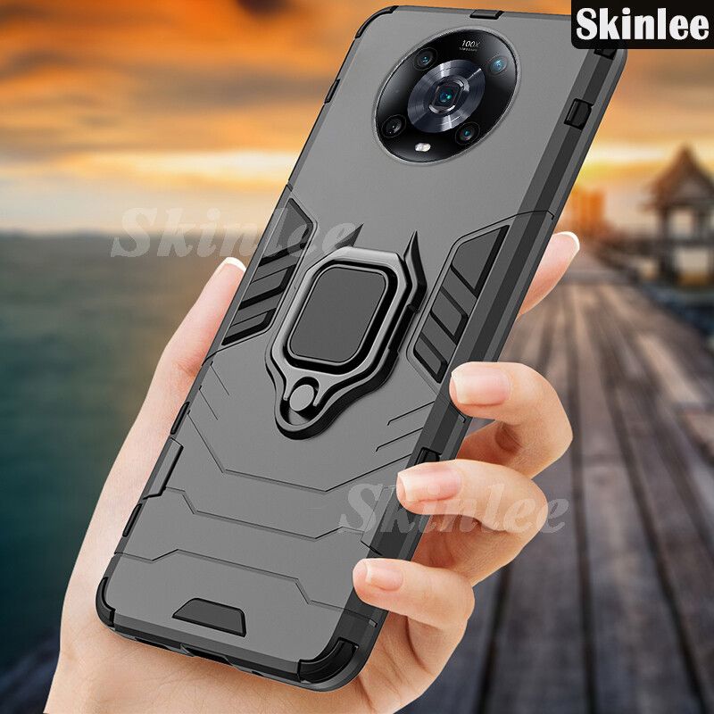 Phone Case Honor Magic 4 Pro with Holder Ring Cover Cases for Honor Magic4 Pro Back Cover Car Magnet Phone Cases