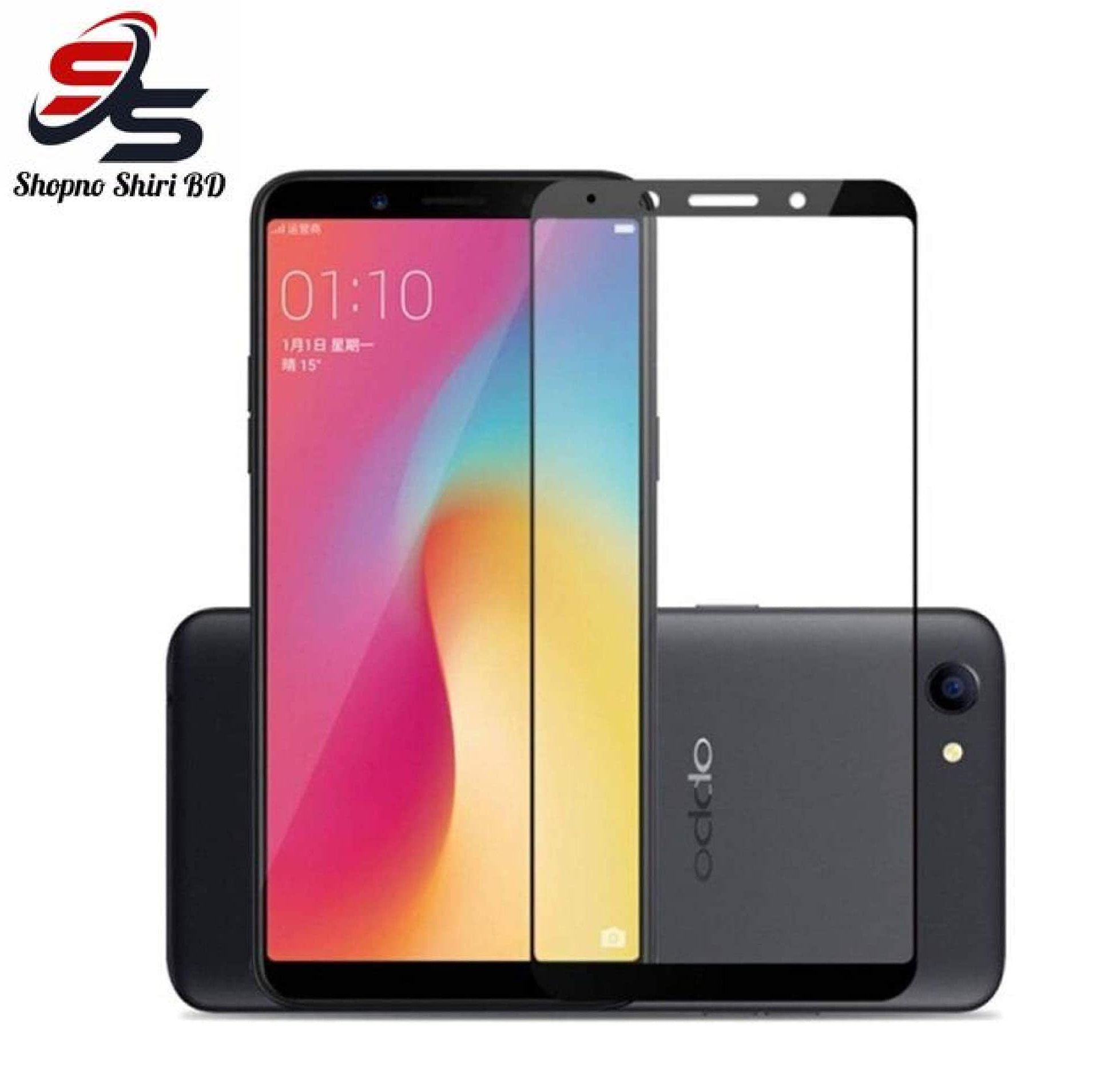 Oppo F5 Tempered Glass Screen Protector 6D/9D/11D - Black