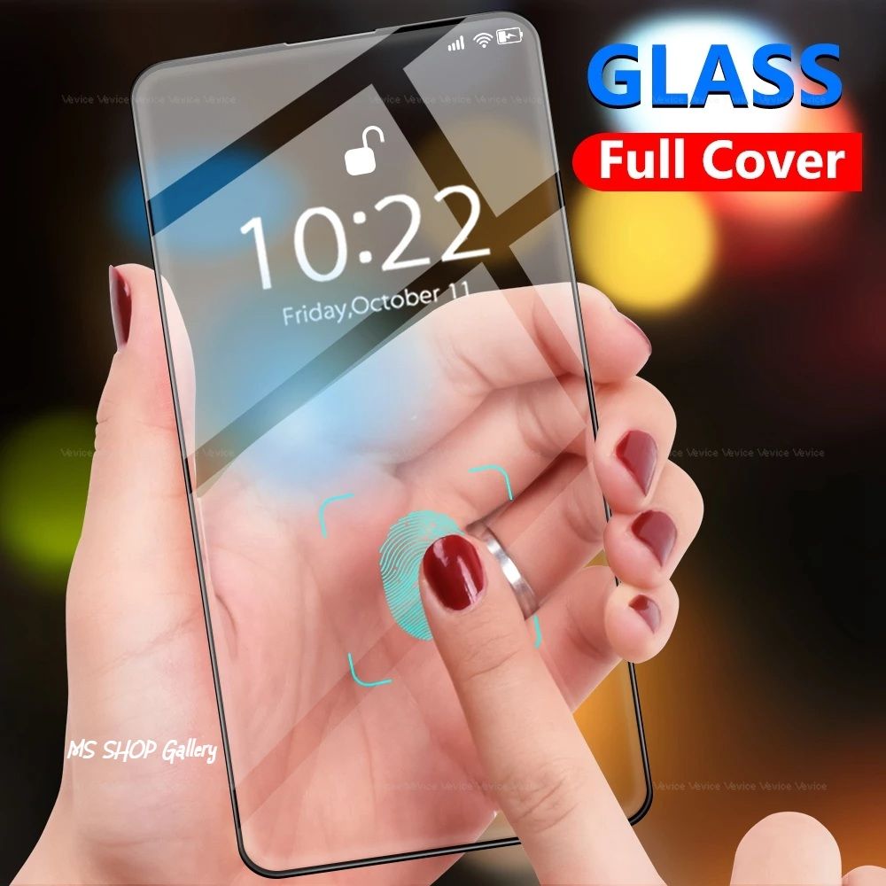 Samsung Galaxy A12  Tempered Glass 11D Full Glue Cover Edge-Edge Anti-Scratch Anti-Fingerprint Tempered Glass Screen Protectors