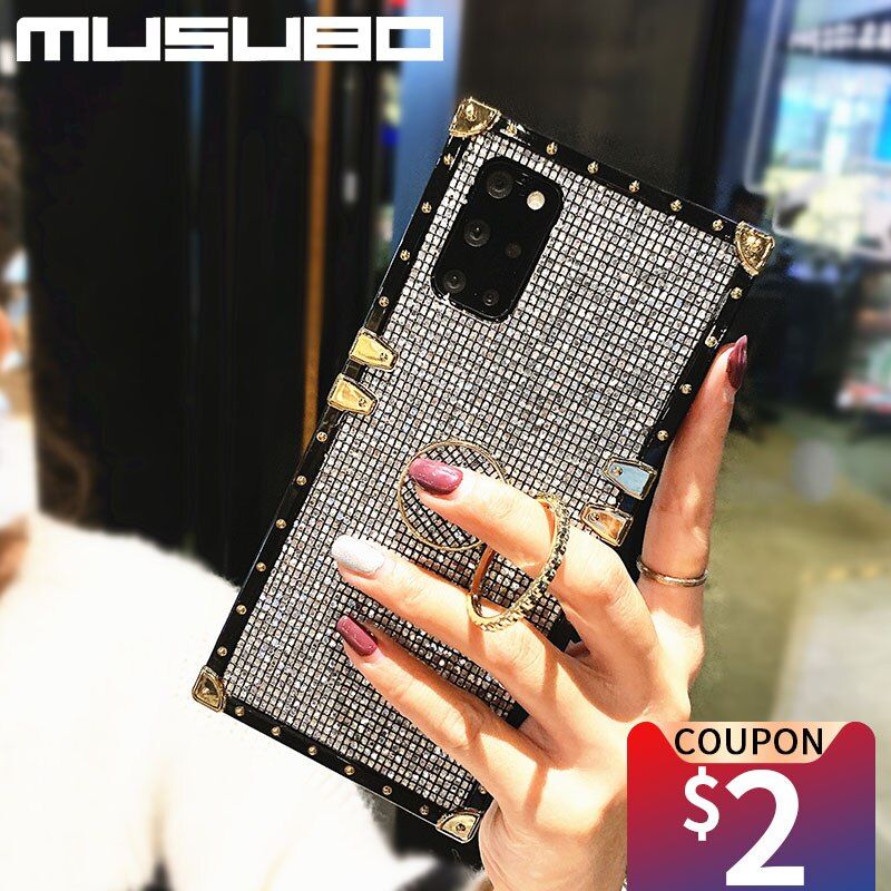 Coque Shining Bling Case For Samsung Galaxy S21 Plus S20 Ultra S21 Girls Luxury Phone Cover For Galaxy A21 A12 5G A72 A52 A51 71-Case & Screen Protector