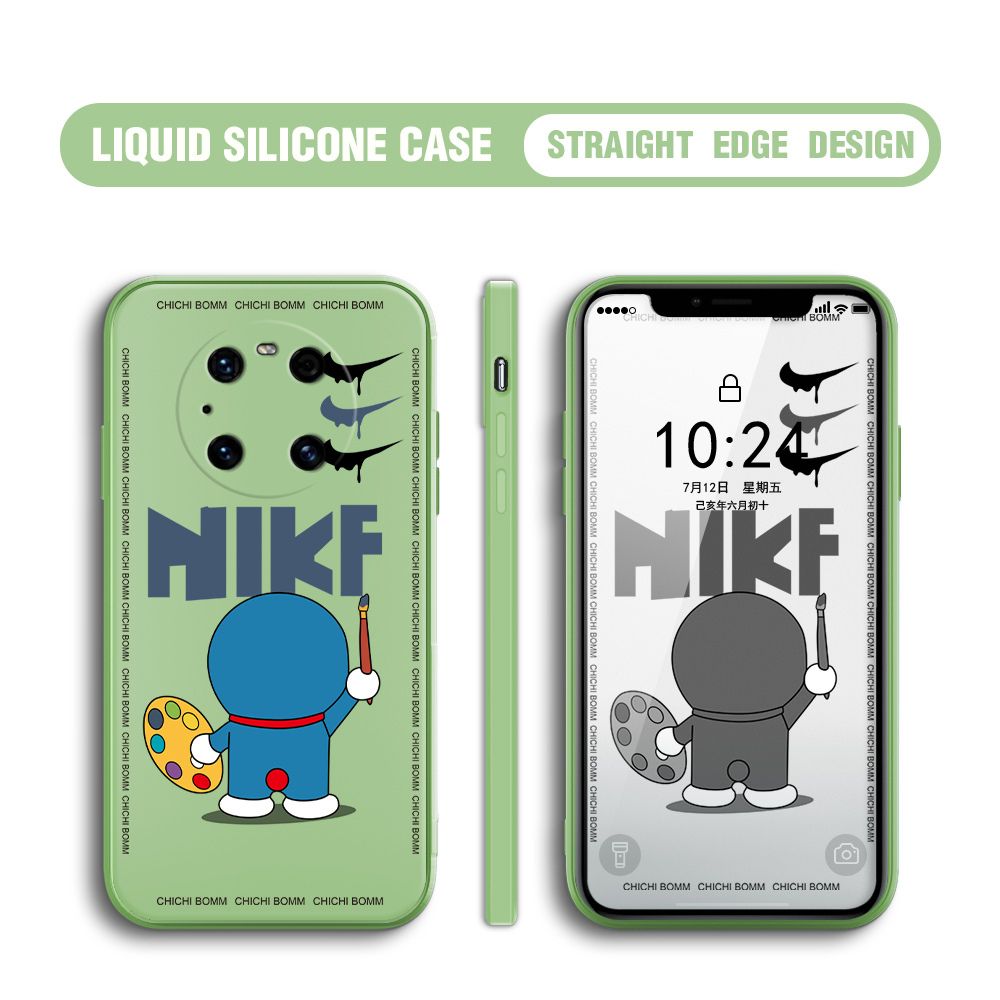 BILI for Huawei Mate 40 ProPlus Back Cover Cartoon Clown Multicolor Liquid Silicone Phone Case Soft Square Lens Protection Phone Cases