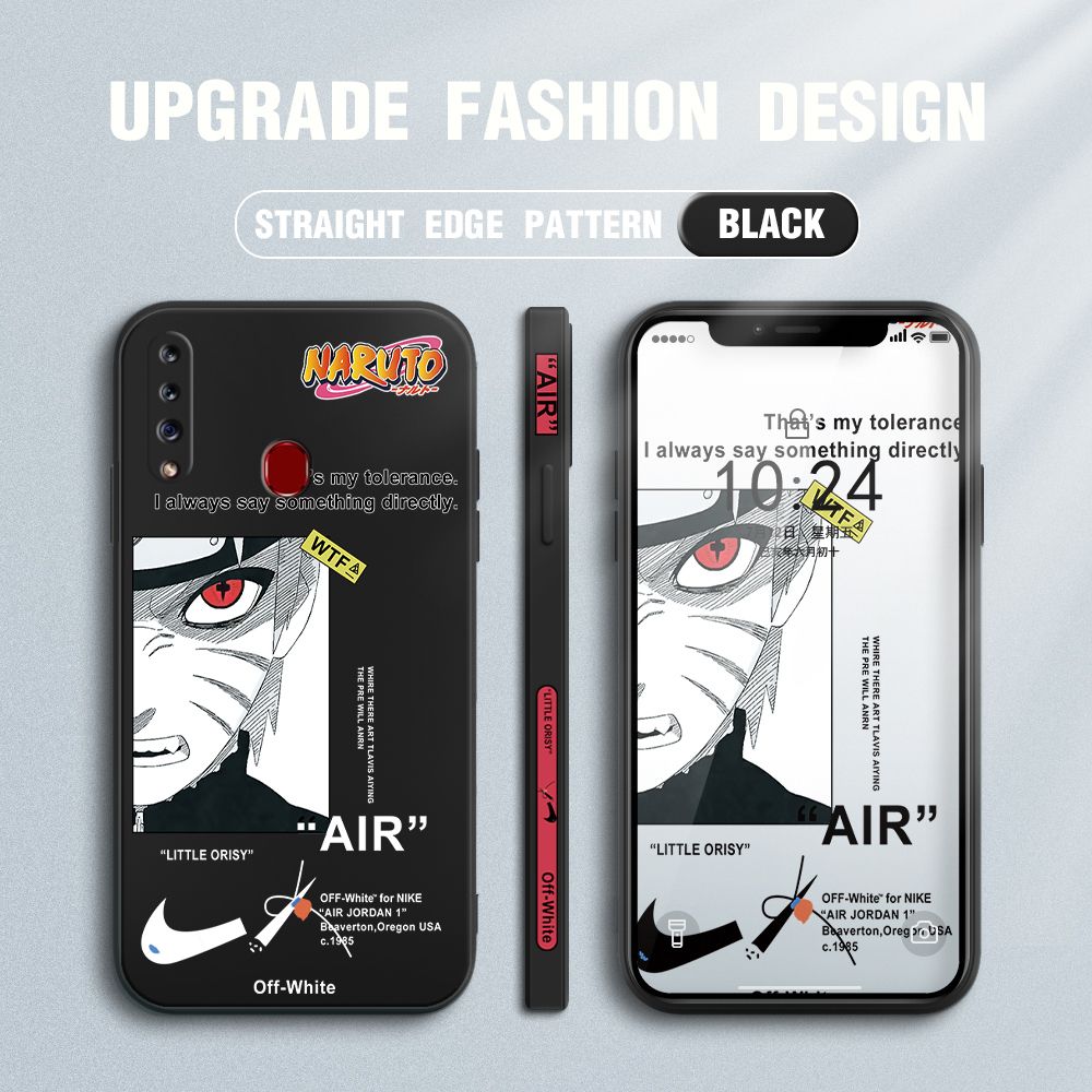 FHKL for Samsung Galaxy A20S Back Cover Red Eye Naruto Side design Soft Case Multicolor Liquid Silicone Phone Cases