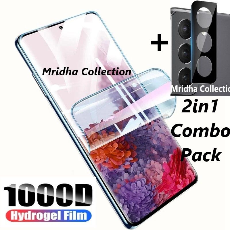 3in1 Protector Combo Pack for Samsung Galaxy S22+ 5G (6.6 inches) (Front Hydrogel Screen Protector Poly+9h Camera Lens Protector)