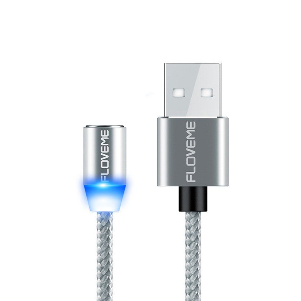 LED Indicator Magnetic Charging Cable Light USB Charging Cable