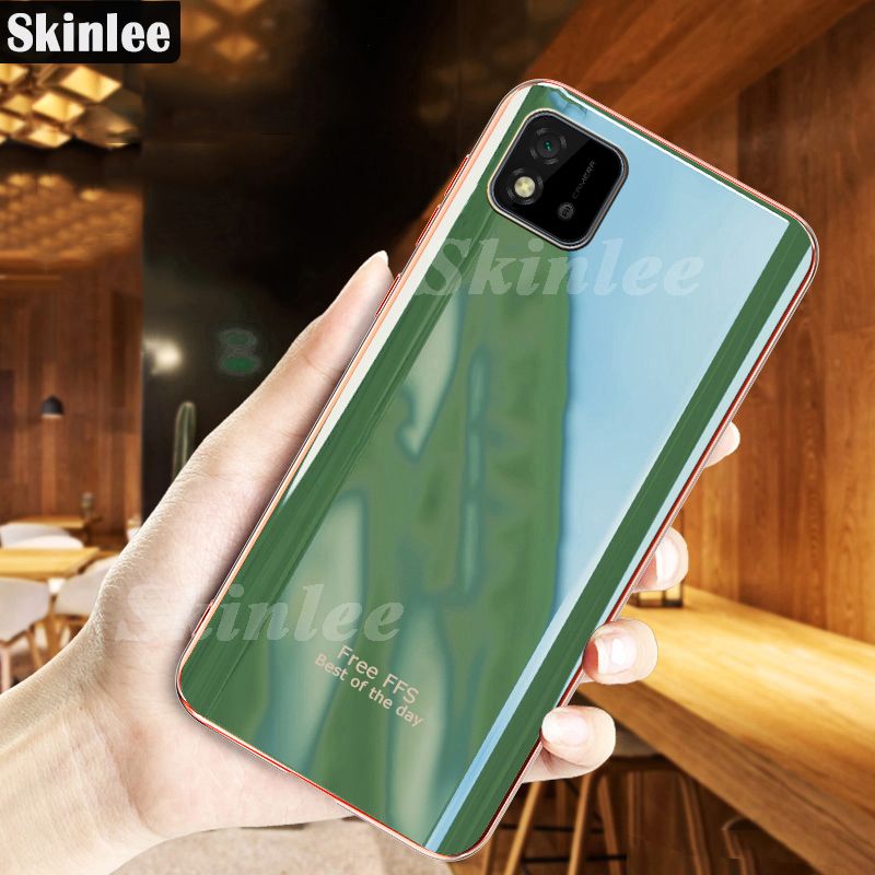Phone Back Cover For Realme C11 2021 Silicone Soft Case Electroplated Avocado Green Glitter Full Protector Phone Cases Realme C11 2021 Case