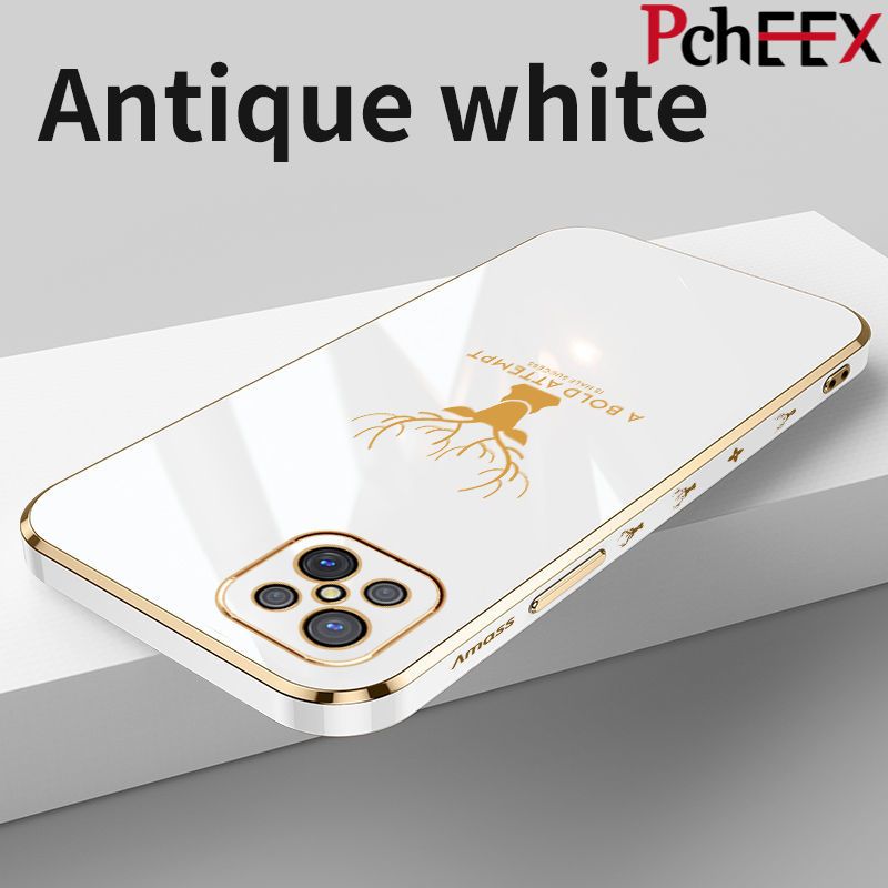 For OPPO A92S Phone Case, Aesthetic Drop Resistant Straight Edge Electroplated Soft Shell