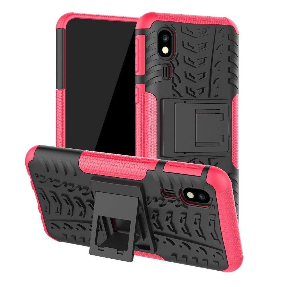 For Samsung Galaxy A2 Core Dual Layer Heavy Duty Armor Tough Hybrid Shockproof Stand Protective Case Cover