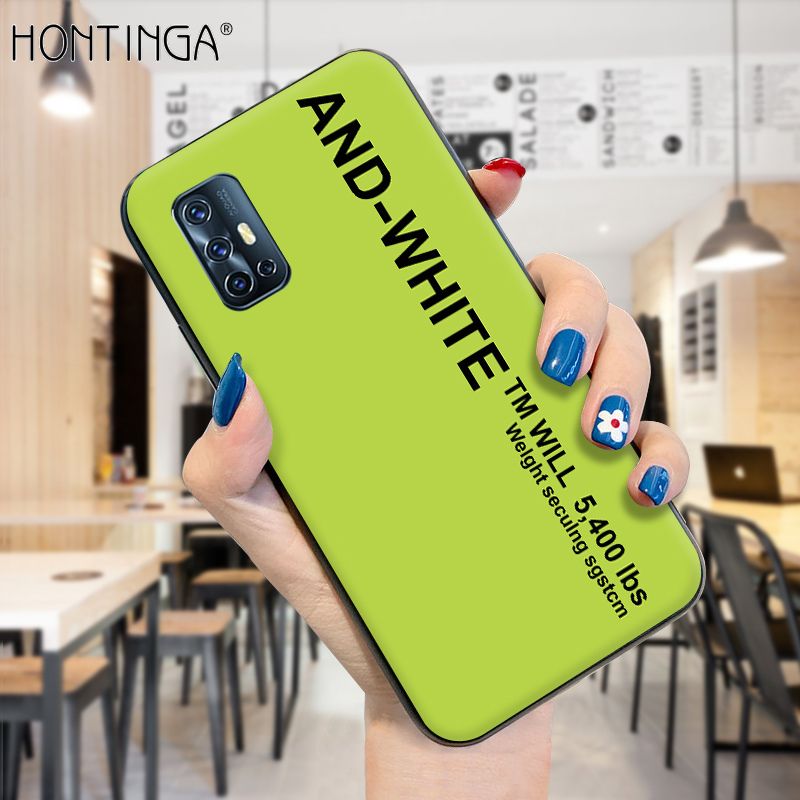 Hontinga for Vivo V19 Neo Case Simple Generous Clean Color Girls Boys Cases Shockproof Soft Silicone TPU Phone Cover