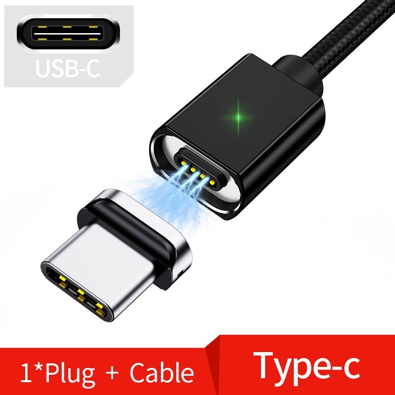 Magnetic USB Cable Micro USB Type C Magnet Cable For iphone Samsung Huawei USB C Android Charger Fast Charging Data USB Cord