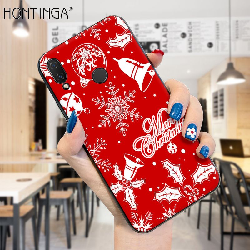 Hontinga for Huawei Nova 3i Case Merry Christmas Gifts for Girls Boys Phone Cover Shockproof Soft Silicone TPU Cases