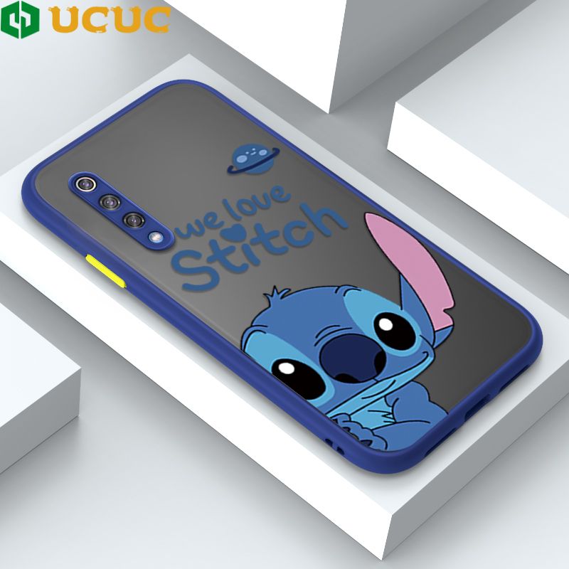 UCUC for Xiaomi 9 Back Cover Peeping Stitch Frosted Transparent Hard Phone Case Thin Shockproof Full Cover Camera Protect Case
