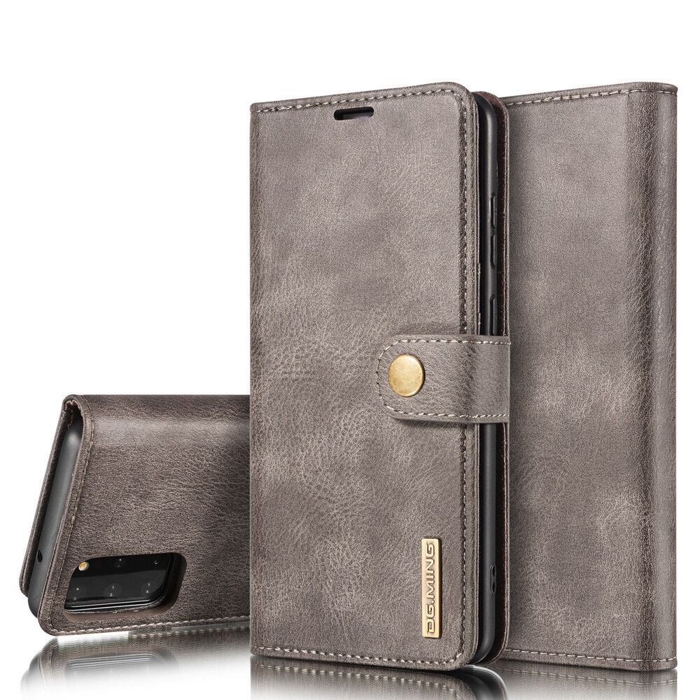 For Samsung Galaxy S20 Split Type Magnetic Attraction and Buckle Premium Leather Wallet Protective Case Cover