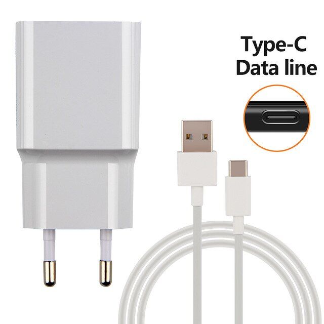 18W Fast Charger QC 3.0 USB Charger Type-C For 7 8 Pro 9S 8 8A 8 Lite 9 SE Max Poco X3 M3