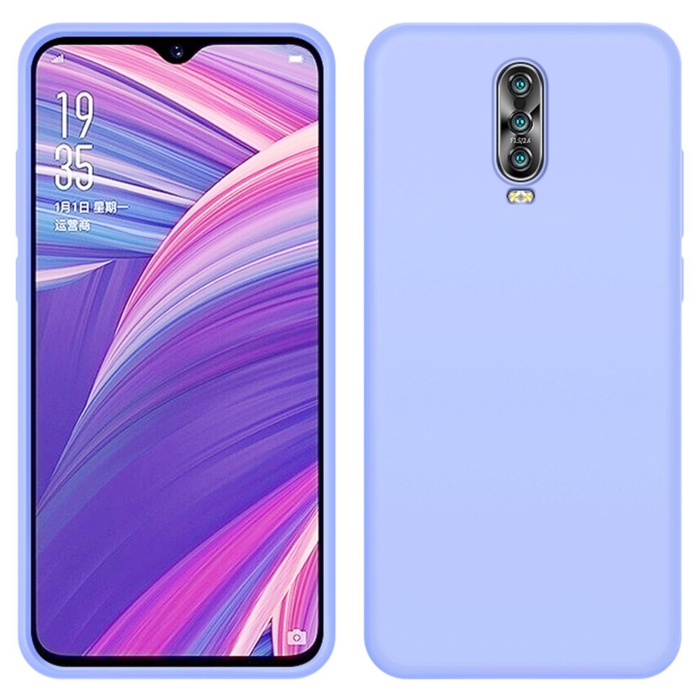 For OPPO R17 Pro Slim Liquid Silicone Soft Gel Rubber Shockproof Anti-Scratch Protective Case Cover