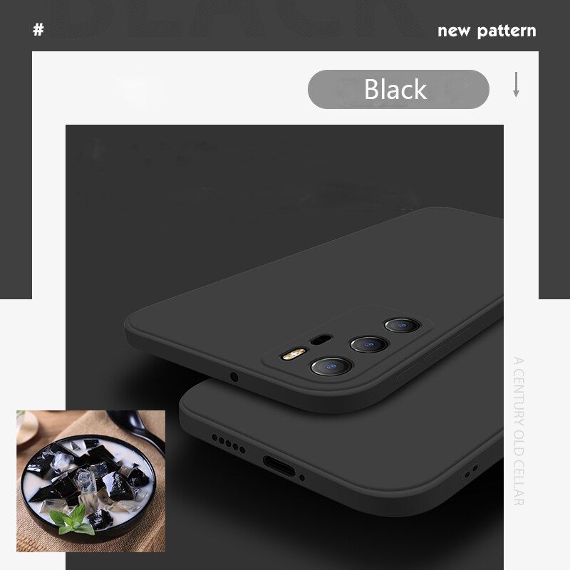 Luxury Square  Silicone Case For Huawei P30 P40 Lite P50 P20 Pro Mate 20 30 40 Honor 20 8X P Smart 2021 Z Candy Soft Cover