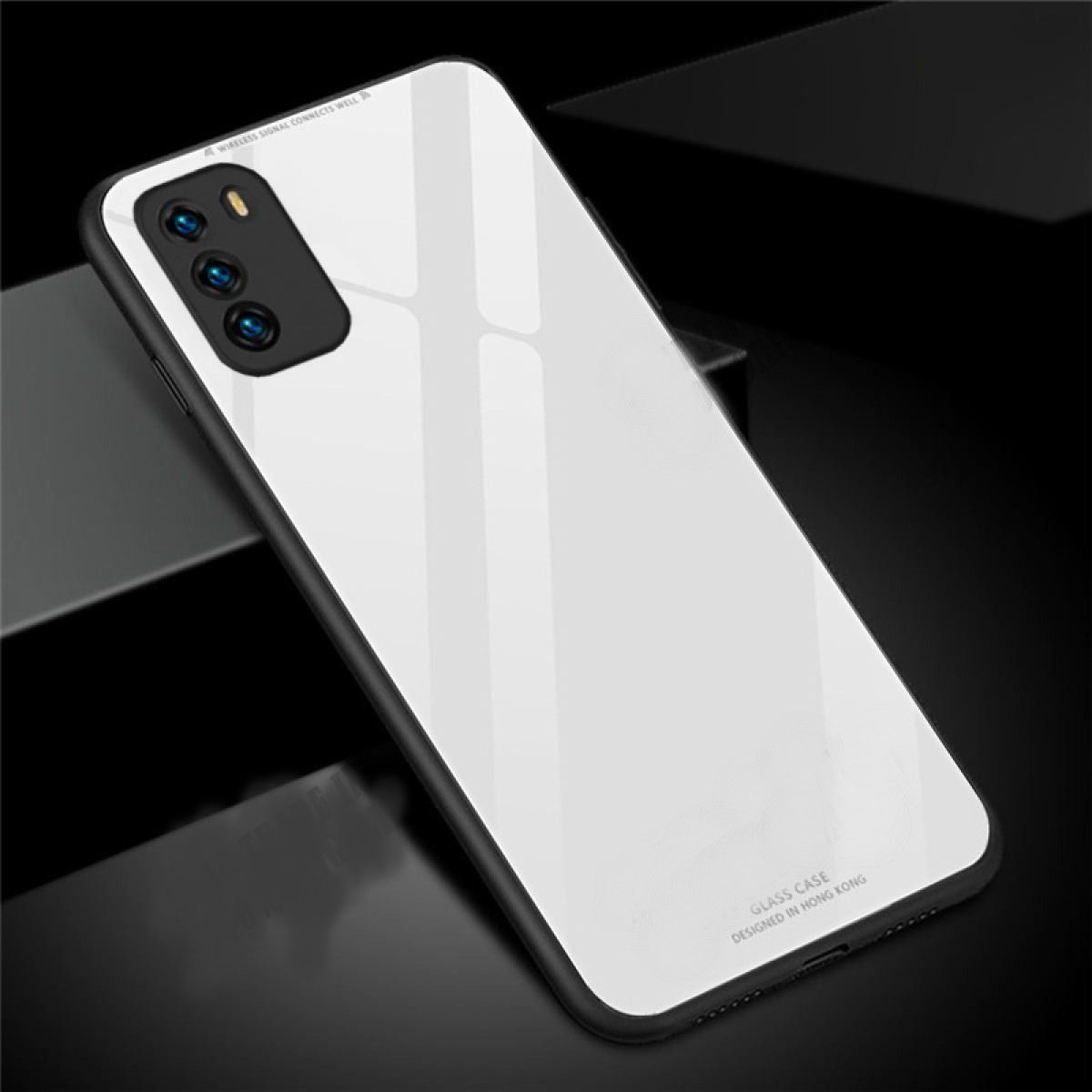 For Xiaomi Poco M3 "HONG KONG DESIGN" Scratchproof Tempered Glass Cover Case
