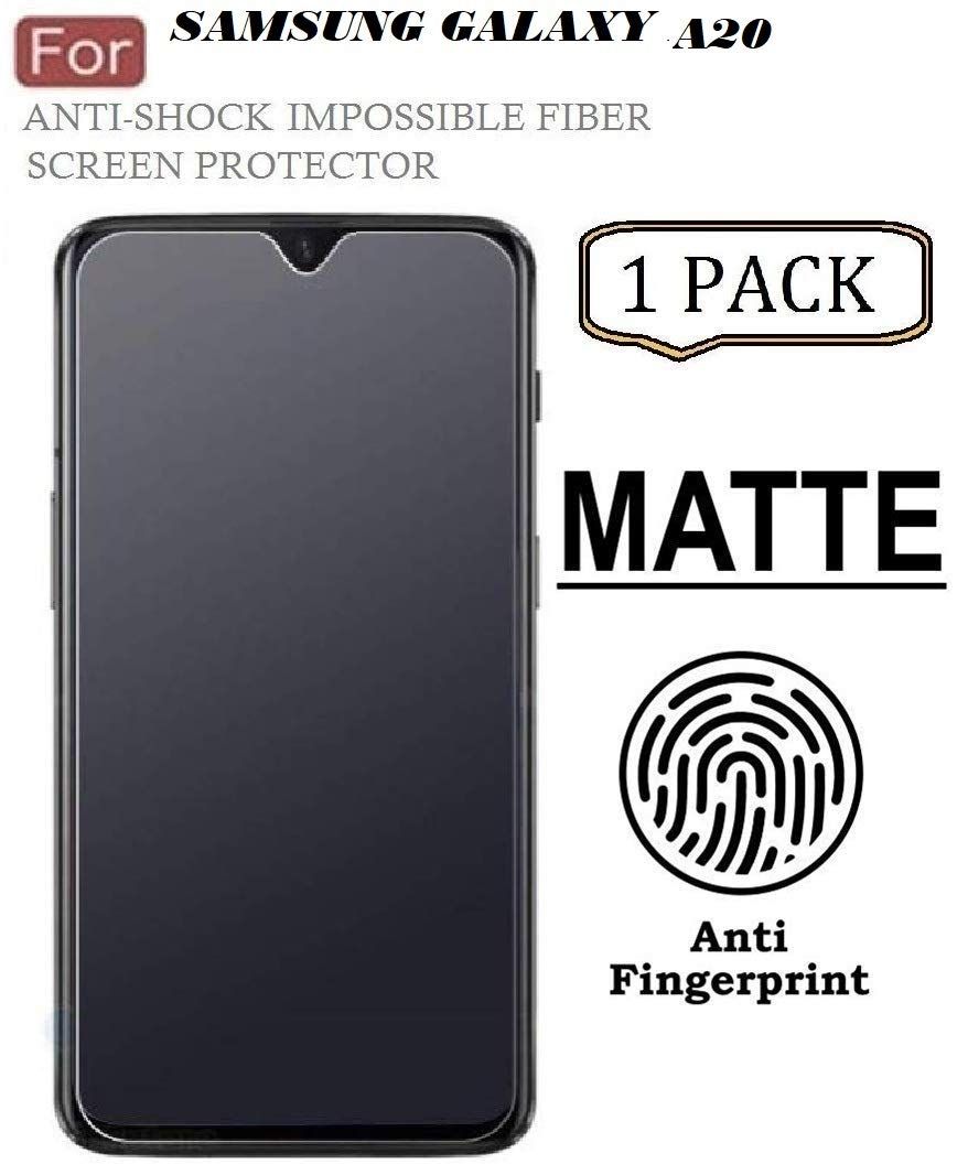 For Samsung A20 Ceramic Matte Finished Tempered Glass Screen Protector - Clear