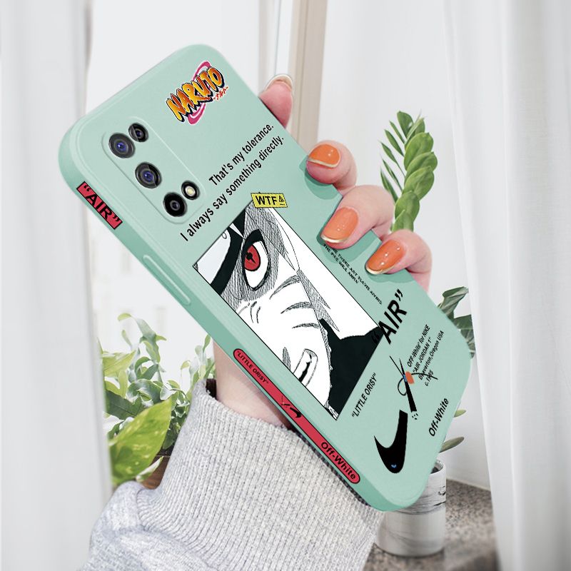AMORVOR for Realme 7 5G Back Cover Anime Uzumaki Naruto Side design Soft Case Liquid Silicone Phone Cases