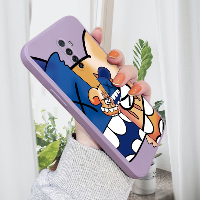 AMORVOR for OPPO Reno Ace Back Cover Fashion Popular Side design Soft Case Liquid Silicone Phone Cases