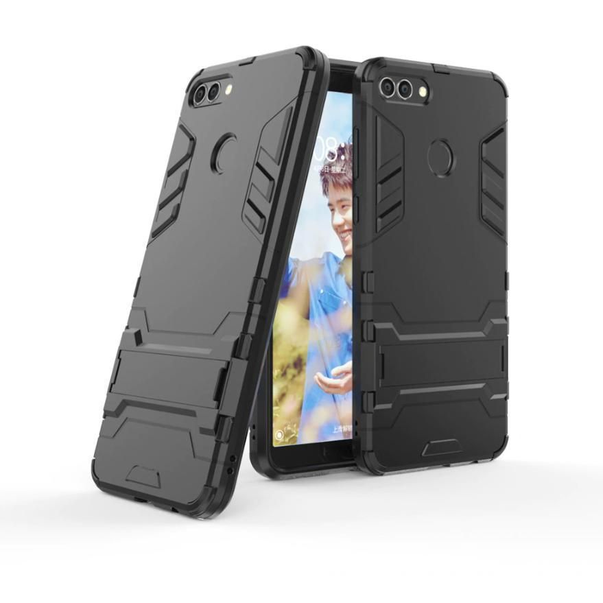 Armor Back Cover for Huawei Y9 (2018)- Black
