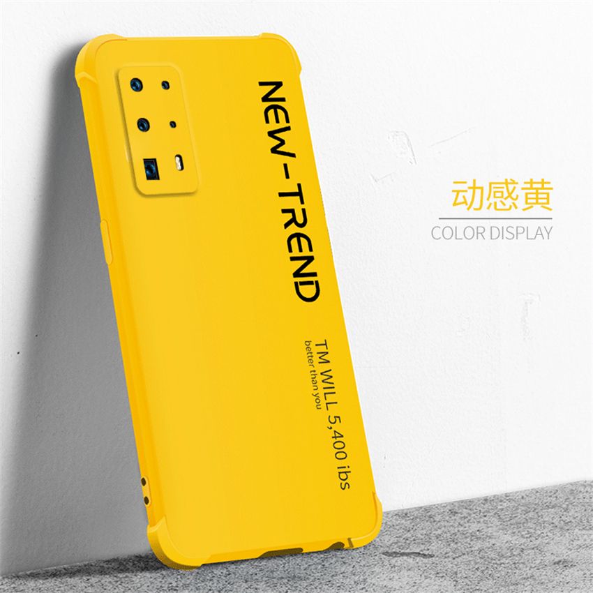 lthmy Ultra-thin Cute Soft Liquid Silicone Phone Case For Huawei P40 Pro Luxury Painted Colorful Cover casing